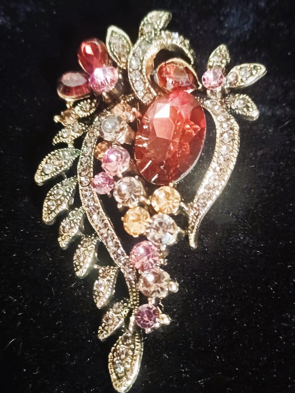 Awesome 3" Rhinestone Brooch